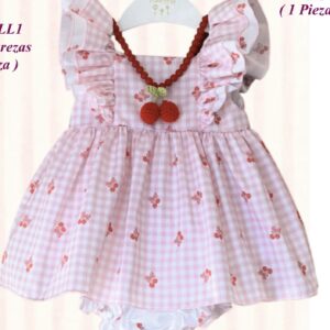 Vestido con braguita Valentina Loving Cherries (NO INCLUYE COLLAR)