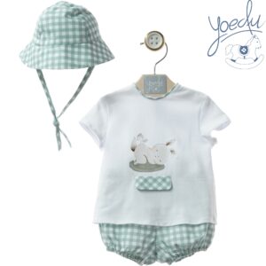 CONJUNTO RANITA CON GORRITO 3 PIEZAS Familia GRES