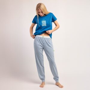 Pijama manga corta y pantalón largo