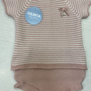 Conjunto braga punto rayado