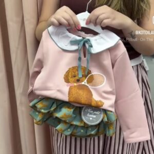 Conjunto niña sudadera y braguita Mon Petit bonbon