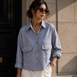 Camisa rayas azul