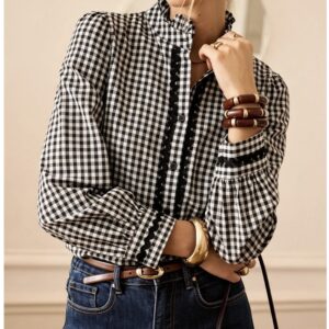 Blusa de cuadros vichy
